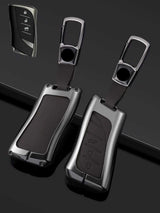 Lexus Key Fob Cover with Leather & Metal Frame