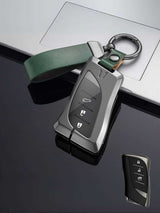 Vintage Leather Metal Alloy Lexus Key Cover