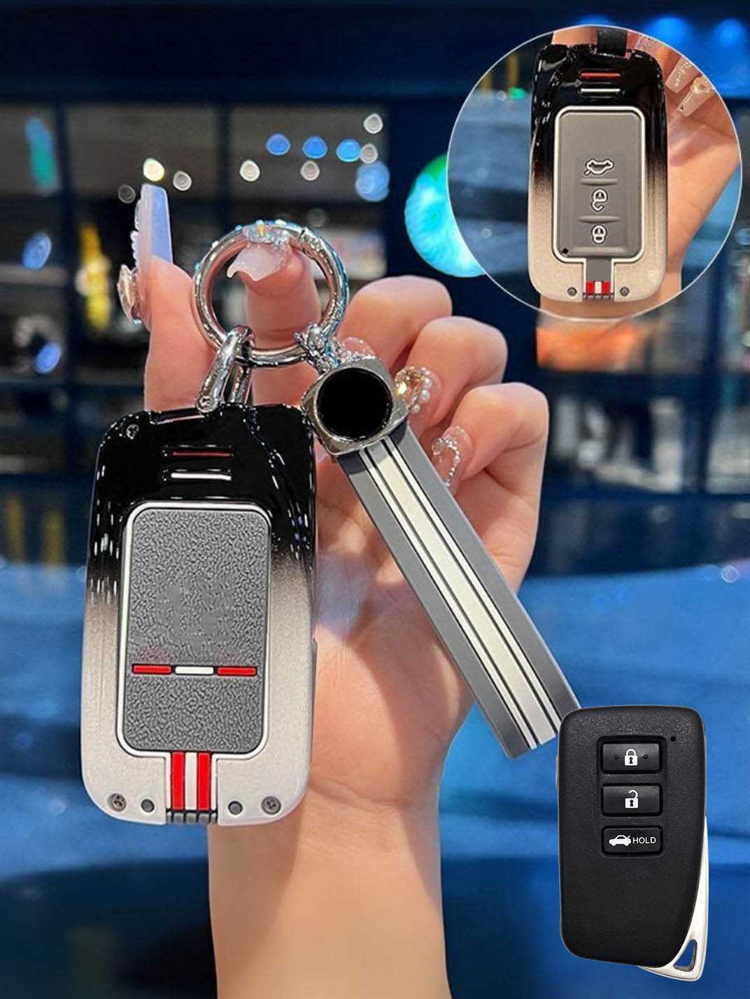 Luxury Colored Alloy Lexus Key Fob Case