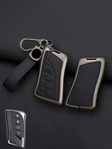 Lexus Key Genuine Leather & Metal Frame