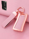 Lexus Key Fob Cover with Leather & Metal Frame