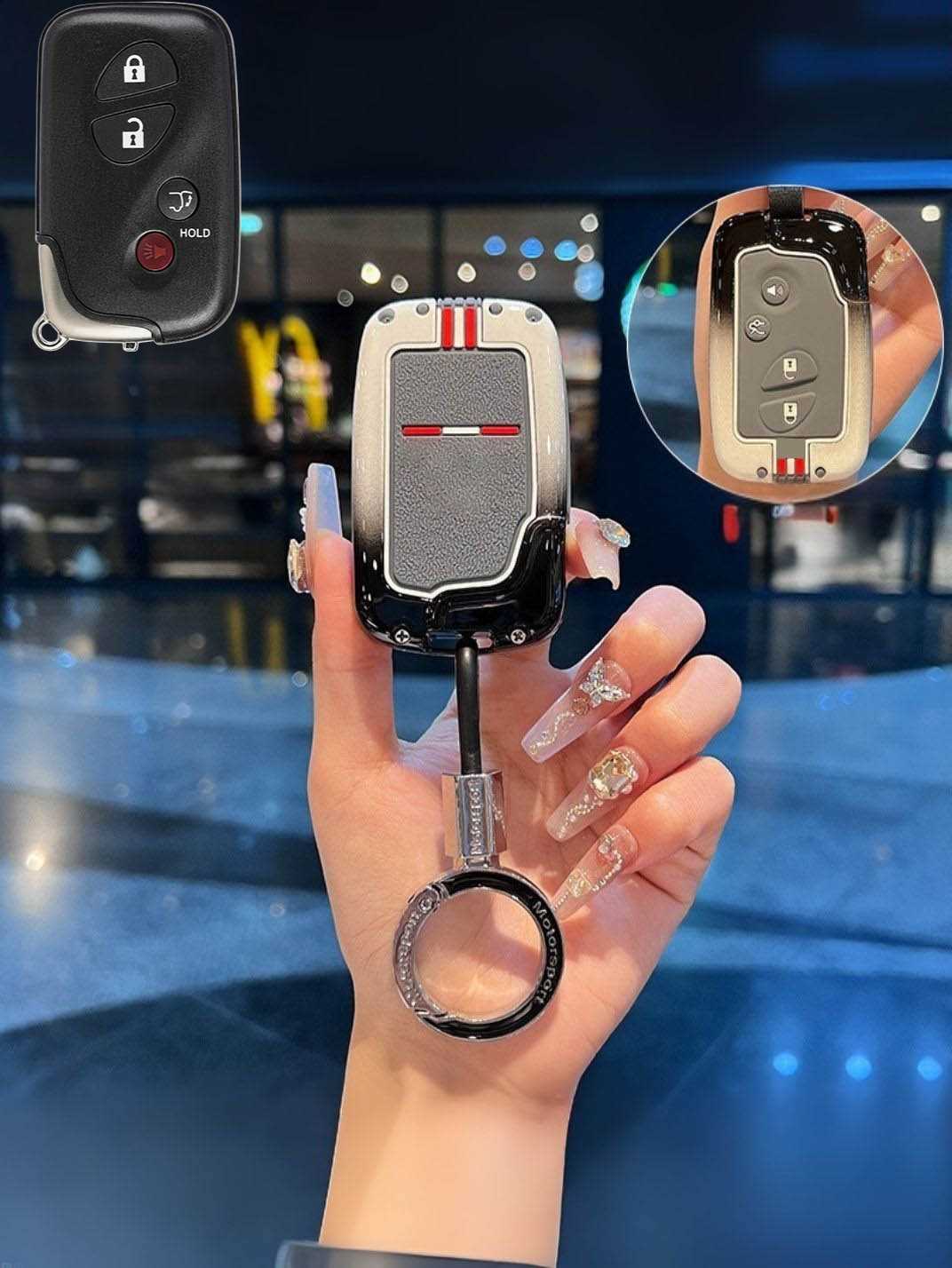 Luxury Colored Alloy Lexus Key Fob Case