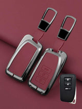 Vintage Leather Metal Alloy Lexus Key Cover