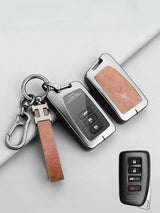Vintage Leather Metal Alloy Lexus Key Cover