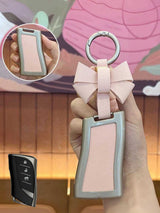 Lexus Key Fob Cover with Leather & Metal Frame