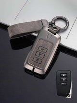 Lexus Key Genuine Leather & Metal Frame