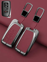 Vintage Leather Metal Alloy Lexus Key Cover