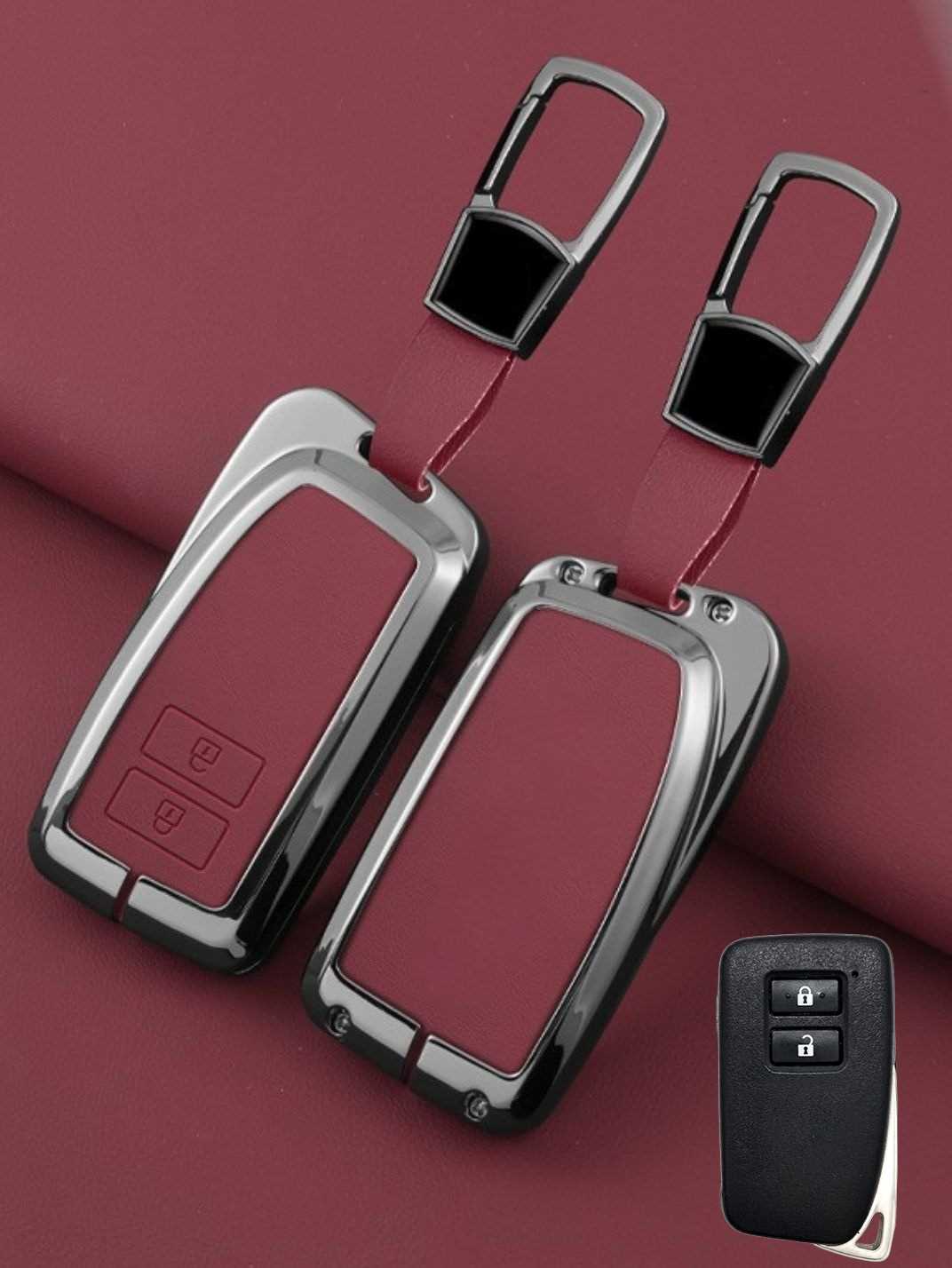 Vintage Leather Metal Alloy Lexus Key Cover