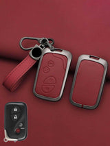 Lexus Key Genuine Leather & Metal Frame