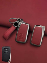 Lexus Key Genuine Leather & Metal Frame