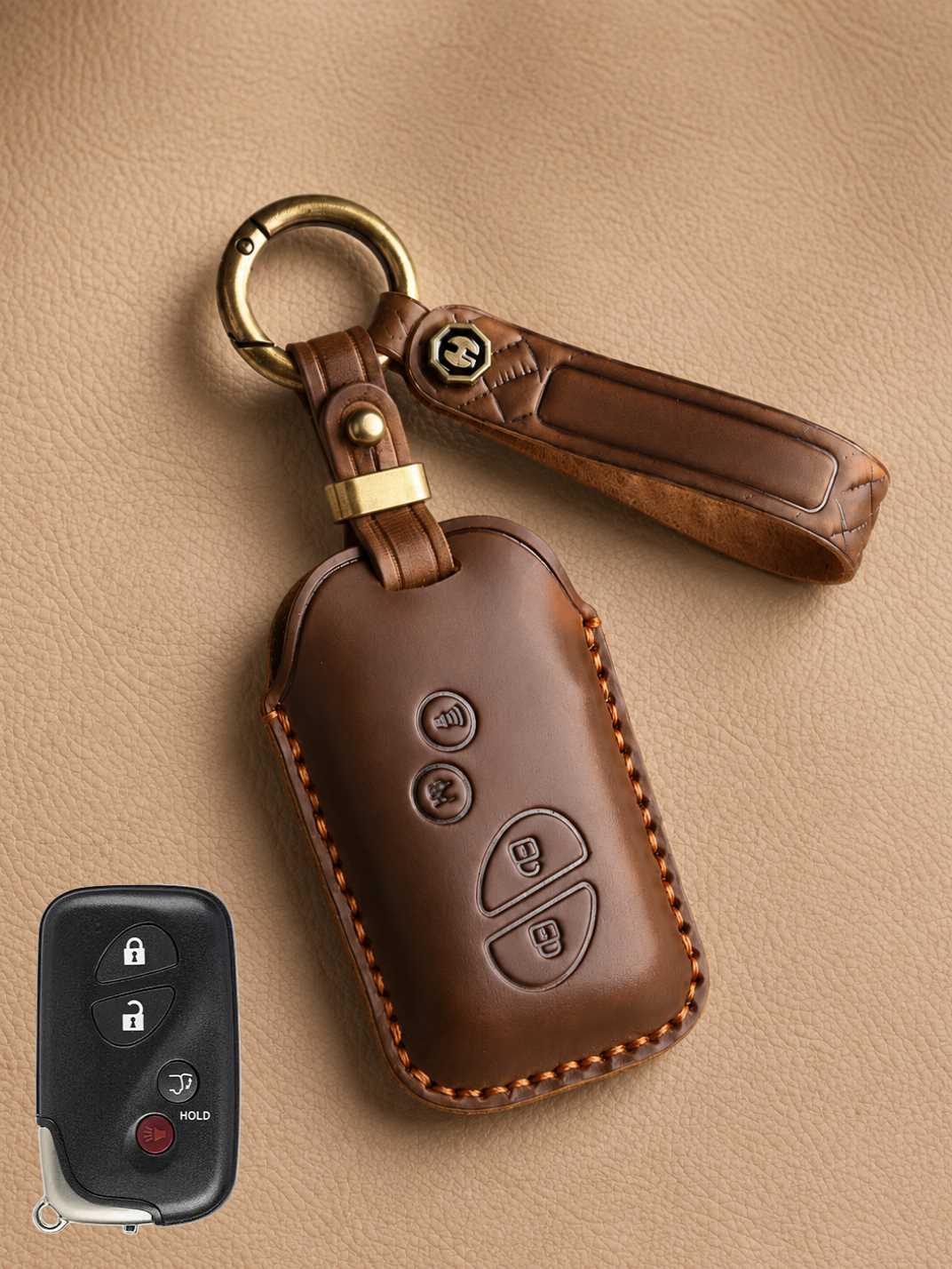 Premium Genuine Leather Lexus Key Cover