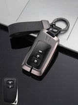 Vintage Leather Metal Alloy Lexus Key Cover