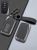 Lexus Key Genuine Leather & Metal Frame