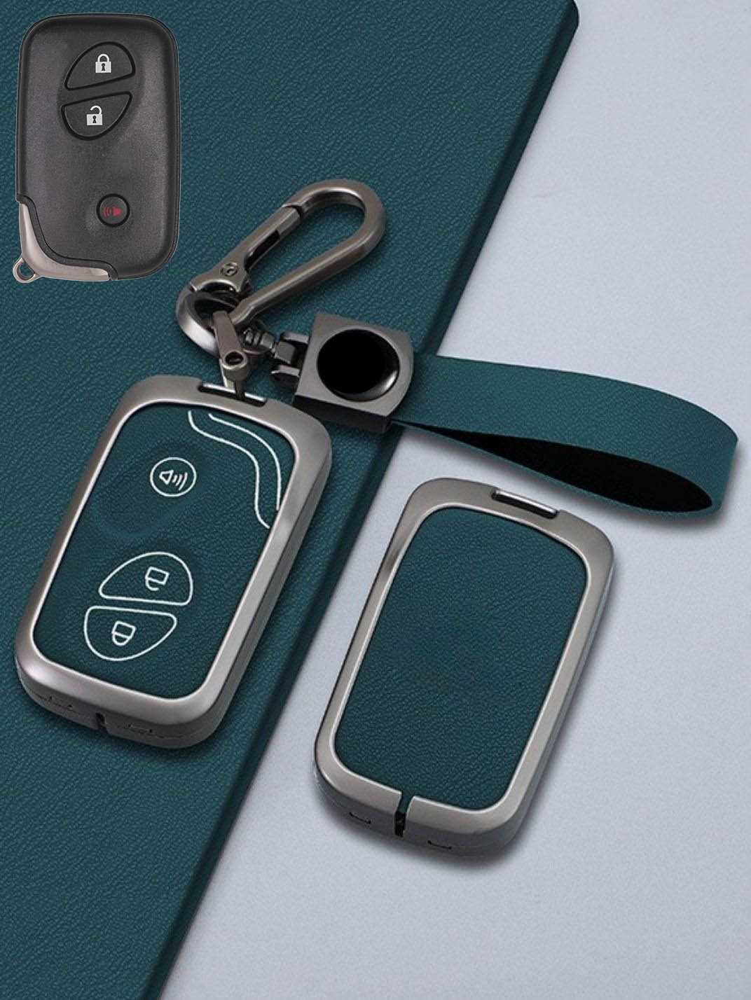 Lexus Key Genuine Leather & Metal Frame