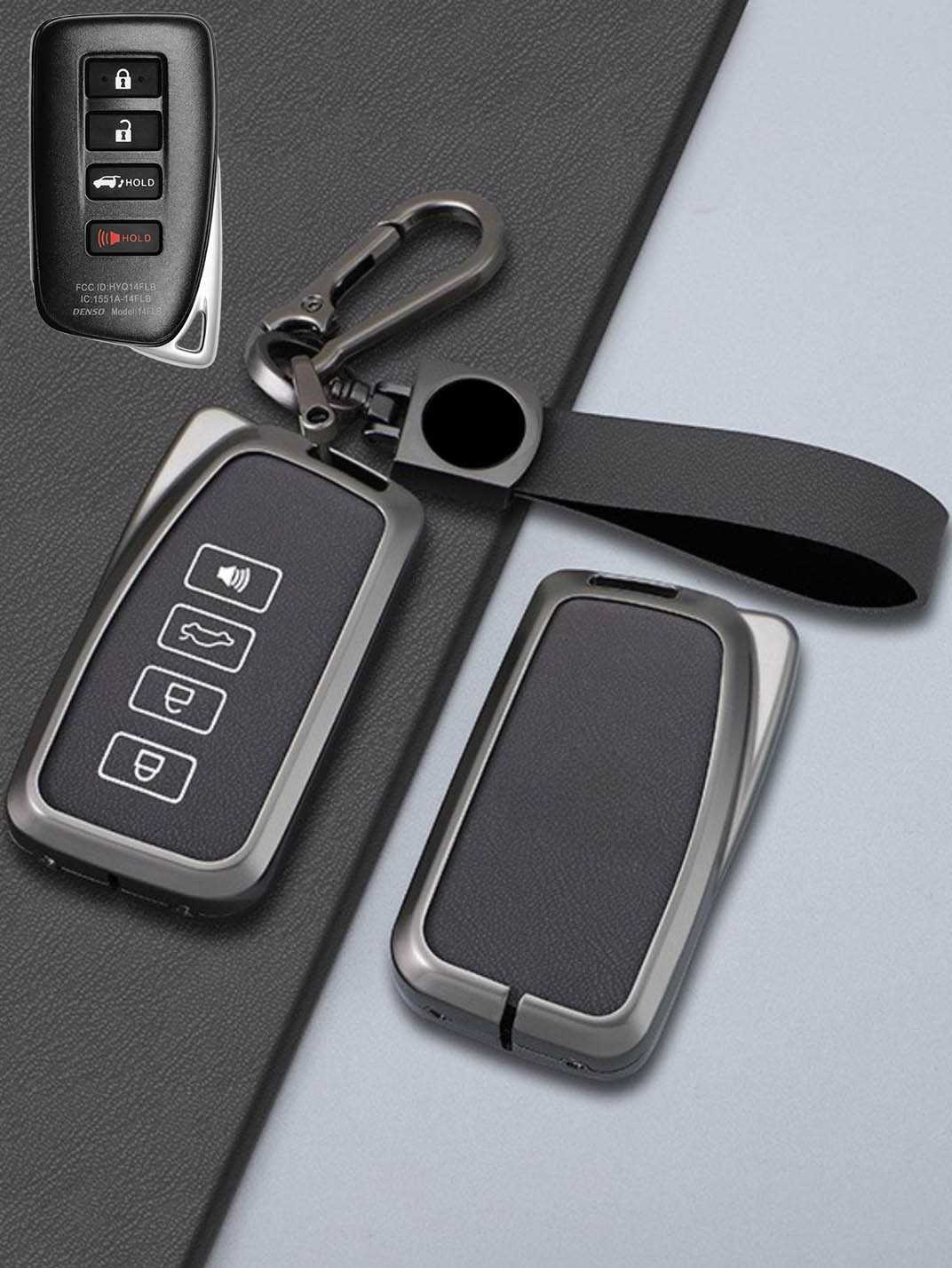 Lexus Key Genuine Leather & Metal Frame
