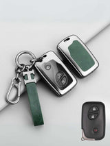 Vintage Leather Metal Alloy Lexus Key Cover
