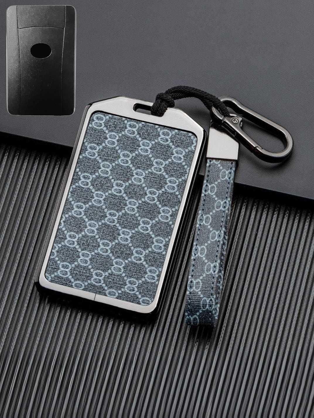 Lexus Key Fob Cover with Leather & Metal Frame