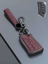 Lexus Key Fob Cover with Leather & Metal Frame