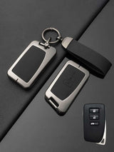 Lexus Key Genuine Leather & Metal Frame