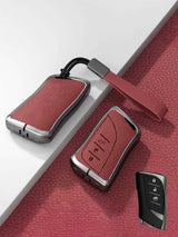 Lexus Key Fob Cover with Leather & Metal Frame