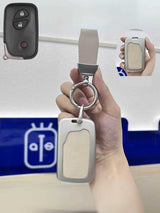 Lexus Key Fob Cover with Leather & Metal Frame