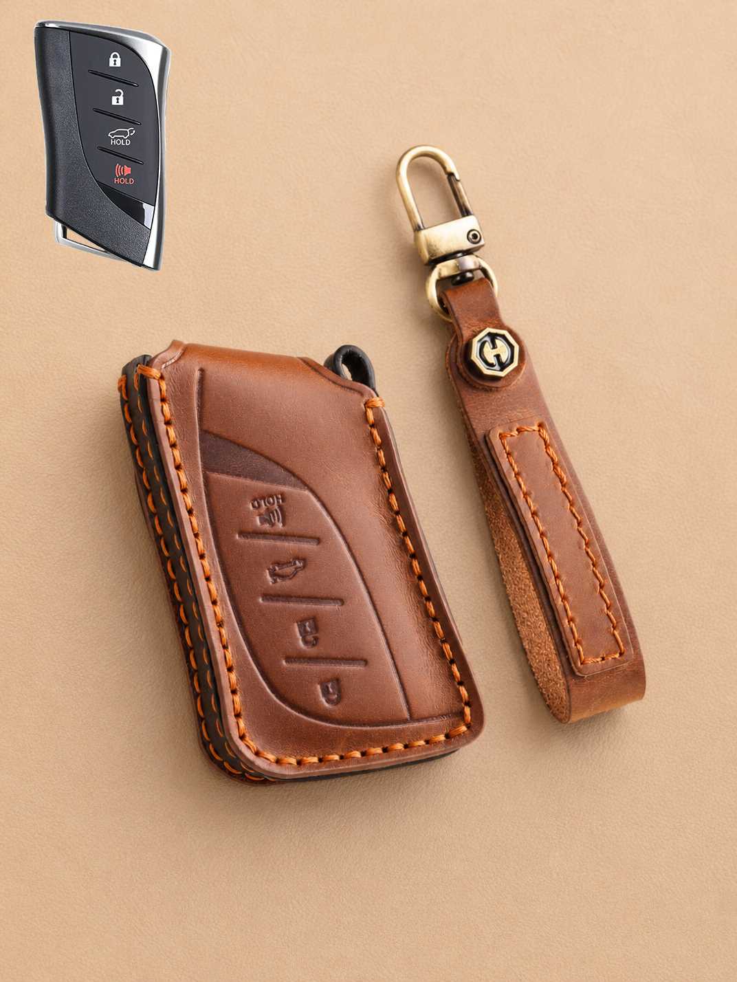 Premium Genuine Leather Lexus Key Cover