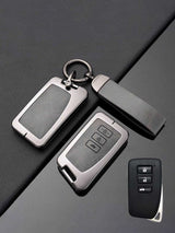 Lexus Key Genuine Leather & Metal Frame