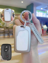 Lexus Key Fob Cover with Leather & Metal Frame