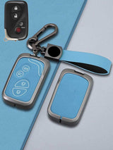 Lexus Key Genuine Leather & Metal Frame