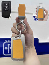Lexus Key Fob Cover with Leather & Metal Frame