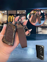 Lexus Key Genuine Leather & Metal Frame