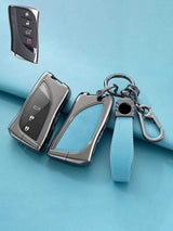 Lexus Key Fob Cover with Leather & Metal Frame