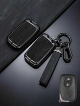 Lexus Key Genuine Leather & Metal Frame
