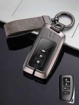 Vintage Leather Metal Alloy Lexus Key Cover