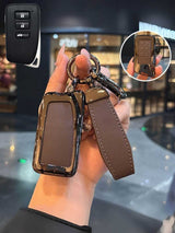 Lexus Key Genuine Leather & Metal Frame