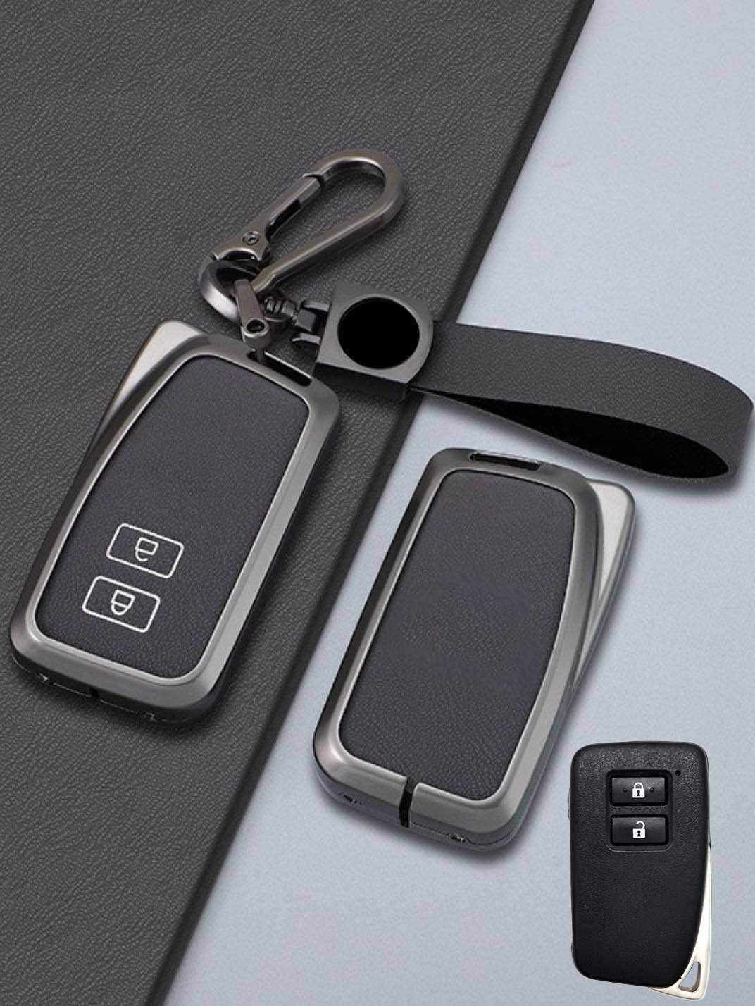 Lexus Key Genuine Leather & Metal Frame