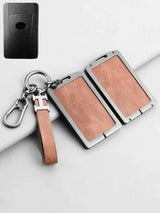 Vintage Leather Metal Alloy Lexus Key Cover