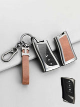 Vintage Leather Metal Alloy Lexus Key Cover