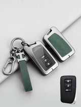 Vintage Leather Metal Alloy Lexus Key Cover