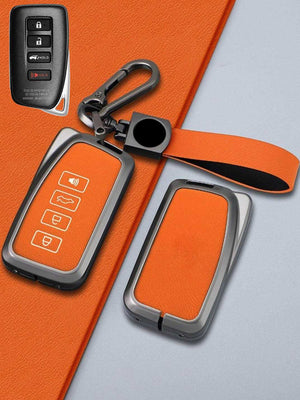 Lexus Key Genuine Leather & Metal Frame