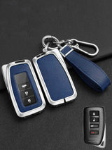 Lexus Key Fob Cover with Leather & Metal Frame
