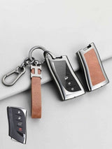Vintage Leather Metal Alloy Lexus Key Cover