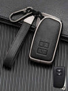 Lexus Key Fob Cover with Leather & Metal Frame