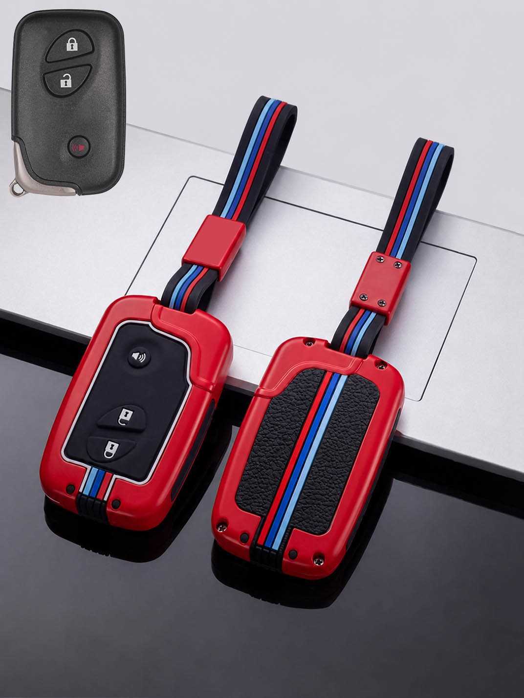 Luxury Colored Alloy Lexus Key Fob Case