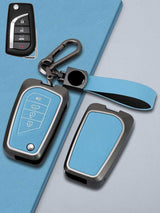 Toyota Key Genuine Leather & Metal Frame