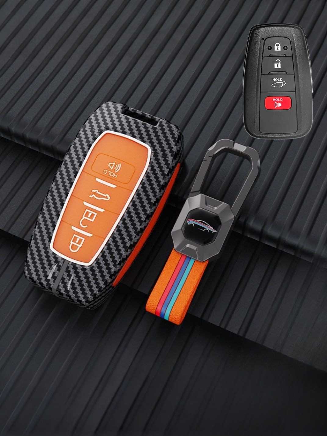 Luxury Colored Alloy Toyota Key Fob Case