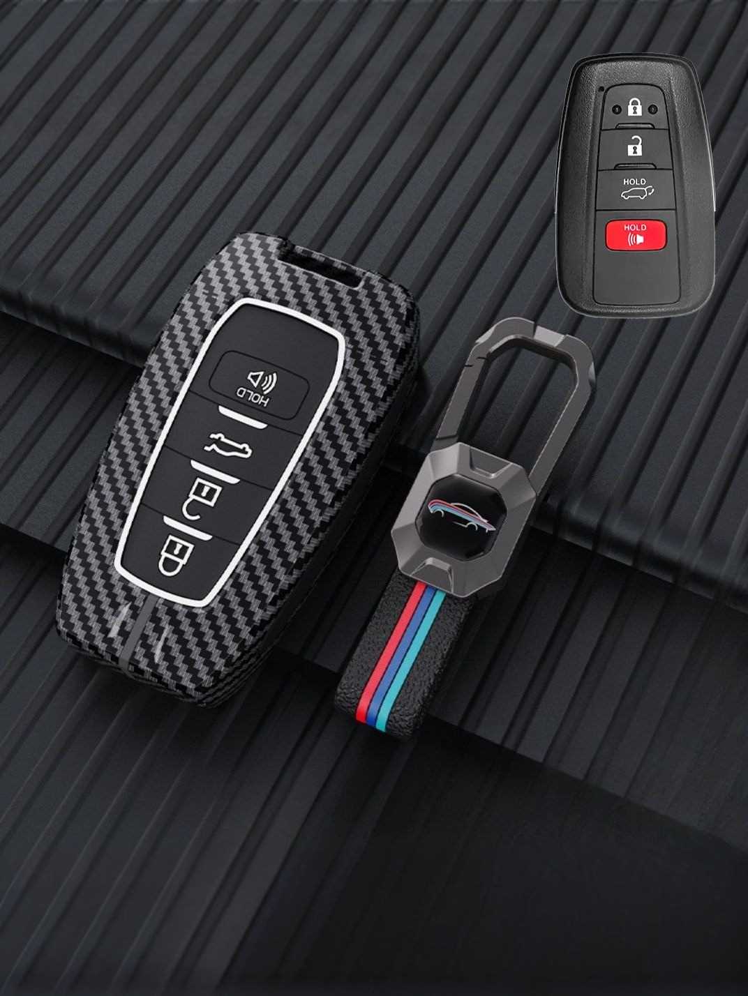 Luxury Colored Alloy Toyota Key Fob Case