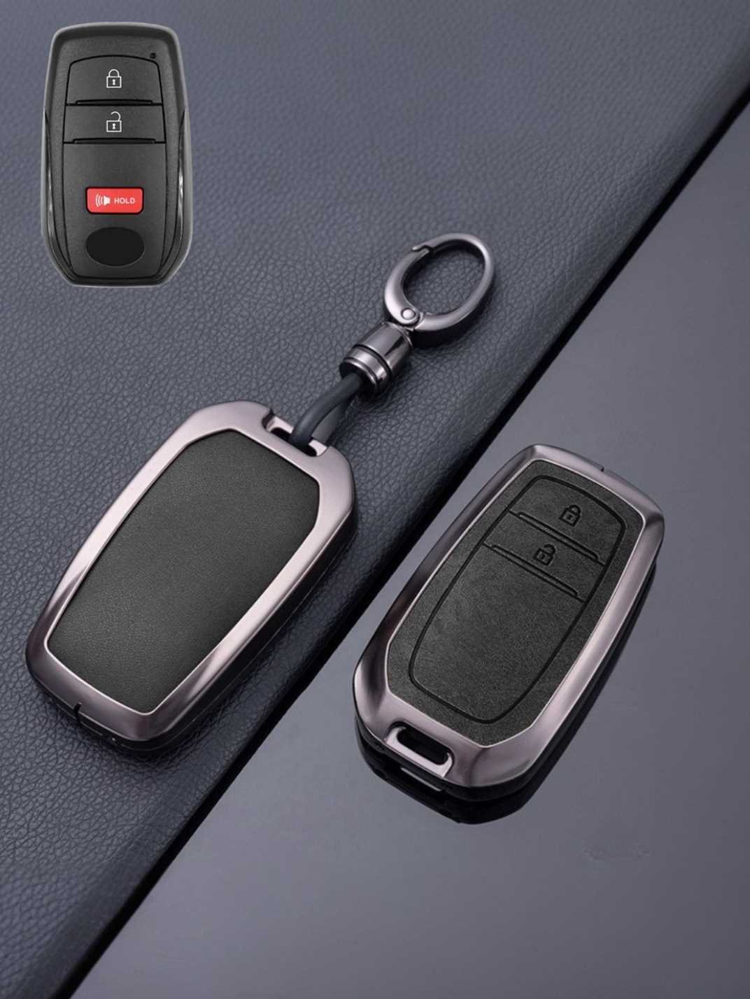 Toyota Key Genuine Leather & Metal Frame