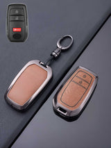 Toyota Key Genuine Leather & Metal Frame