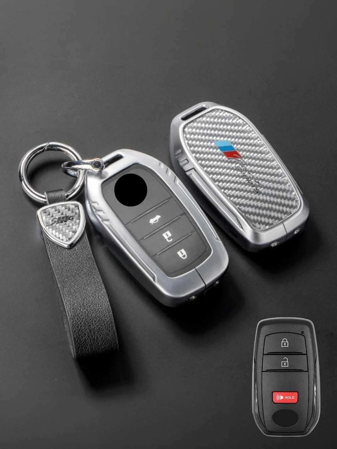 Visible Button Toyota Key Protector Shell